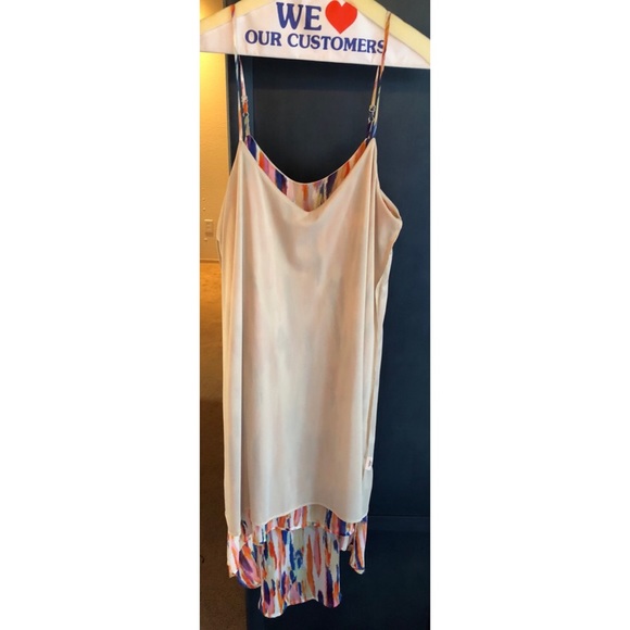 Bar III Hi-Lo Vneck Thing Strap Dress - Picture 3 of 5